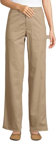 Lands' End Women's Herringbone Chino High Rise Utility Pants in Saudi Arabia