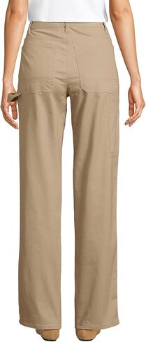 Lands' End Women's Herringbone Chino High Rise Utility Pants in Saudi Arabia
