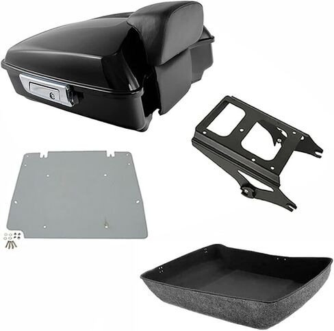 TCMT TOUR TOUR PACK TRUNK BACKREST اثنين من الأمتعة تصاعد رف لائق هارلي تورنج شارع إلكترا جليد رود كينج 2009-2013 in Saudi Arabia