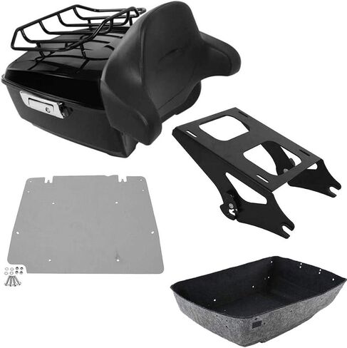 TCMT King Tour Pack Trunk Backrest Mounting Rack Luggage Rack Base Plate Fit For Harley Tour Pak Touring CVO Road King Road Glide Street Glide Electra Glide 2014-2025 in Saudi Arabia