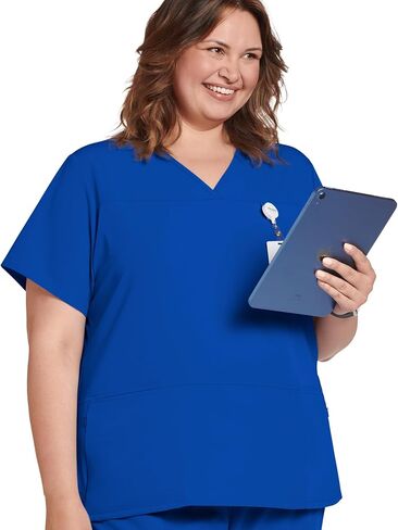 Jockey Women's Scrubs Women's True Fit Crossover V-Neck Scrub Top in Saudi Arabia