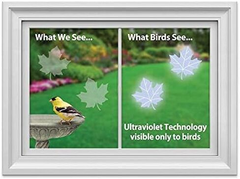 WindowAlert Butterfly Anti-Collision Decal - UV-Reflective Window Decal to Protect Wild Birds from Glass Collisions - Made in The USA in Saudi Arabia