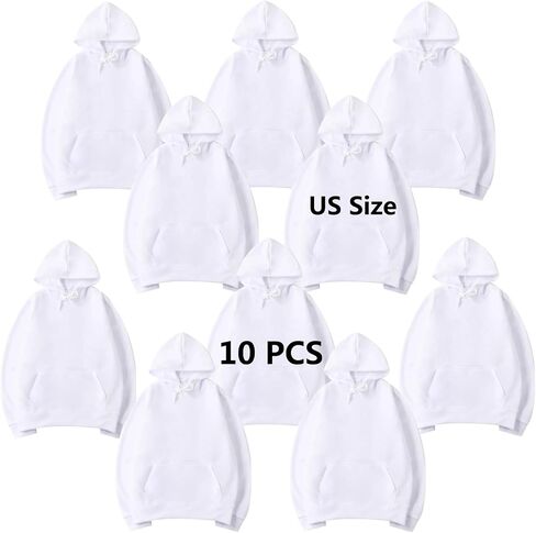 10 pcs Sublimation Hoodies Blank Men 100 Polyester Hoodie For Sublimation in Saudi Arabia