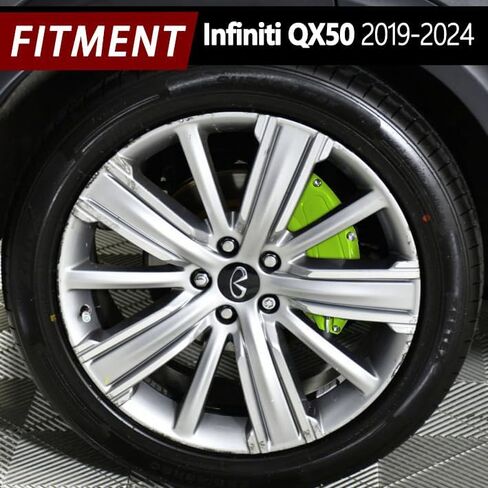 AOOA Caliper Covers Red with White Logo Brake Aluminum 2019-2024 Infiniti QX50(Set of 4) in Saudi Arabia