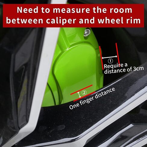 AOOA Caliper Covers Red with White Logo Brake Aluminum 2019-2024 Infiniti QX50(Set of 4) in Saudi Arabia