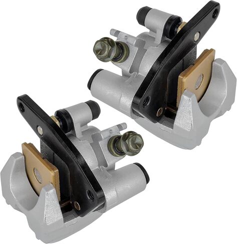 Caltric الأمامي اليسرى الفرامل اليمنى مع PAD متوافق مع Yamaha Kodiak 450 YFM450 4x4 2003-2006 2018 in Kuwait
