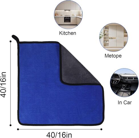 مناشف السيارات ذات الألياف الدقيقة الاحترافية-5 حزمة ، 16 "x16" ، 500GSM تجفيف السيارات وتجفيفها وتلميعها ، ملابس أوصية خالية من الوبر وخالية من الخدش للتنظيف التلقائي in Kuwait