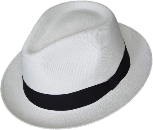 Teardrop Classic Straw Fedora - حافة قصيرة - العديد من الألوان - Brisa Weave - منسوف يدويًا في الإكوادور in Saudi Arabia