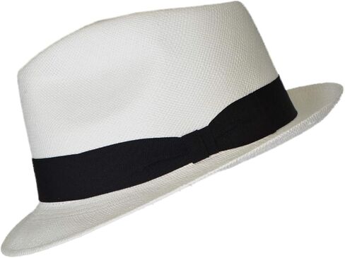 Teardrop Classic Straw Fedora - حافة قصيرة - العديد من الألوان - Brisa Weave - منسوف يدويًا في الإكوادور in Saudi Arabia