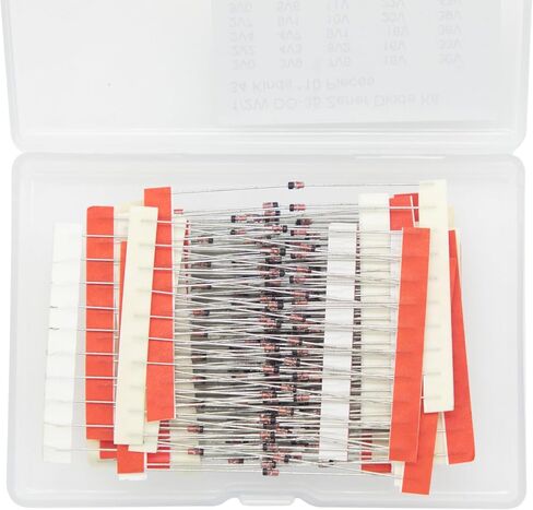 14values*10=140PCS BZX55C Series 0.5W DO-35 Zener Diode Assortment Kit (3V3 4V7 5V1 6V2 6V8 8V2 10V 12V 15V 16V 18V 20V 24V 30V) in Kuwait