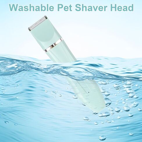 Electric Dog Grooming Kit Dog Paw Trimmer, 4 in 1 Pet Nail Grinder Low Noise for Dogs Cats, Pet Grooming Kit Rechargeable and Plug-and-Play for Grooming Hair, Paws, Eyes, Ears, Face (Beige) in Saudi Arabia