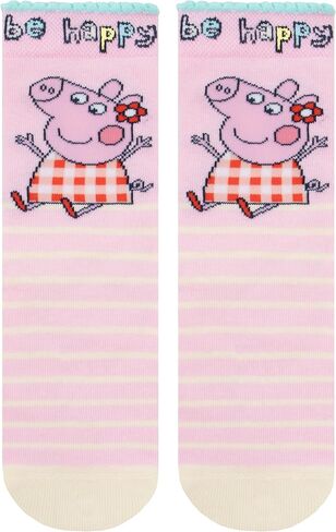 Peppa Pig Socks 3 Pack, Multipack Girls Socks, Pack Of 3 Sock Set, Official Merchandise in Saudi Arabia