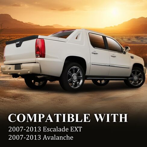 غلاف غطاء خلفي G-plus غلاف القمامة العلوي المفسد المفسد مع ثقب الكاميرا متوافق مع Chevy Avalanche 2007-2013/Fit Cadillac Escalade Ext 2007-2013 19354904 19354903 15902098 25865156 GM1994113 in Saudi Arabia