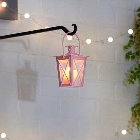Gifts & Decor Candle Lanterns, 3 7/8 x 3 7/8 x 9, White in Saudi Arabia