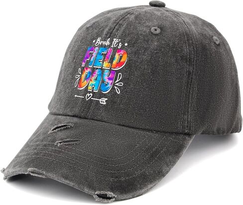 Made in US Bruh It's Field Day Hat for Men Cotton Washed Baseball Caps Adjustable Hat Custom Gifts for Mom in Saudi Arabia