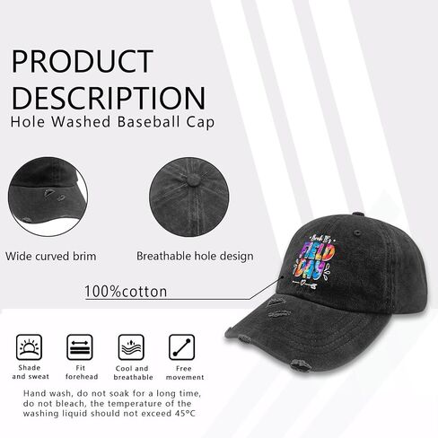 Made in US Bruh It's Field Day Hat for Men Cotton Washed Baseball Caps Adjustable Hat Custom Gifts for Mom in Saudi Arabia