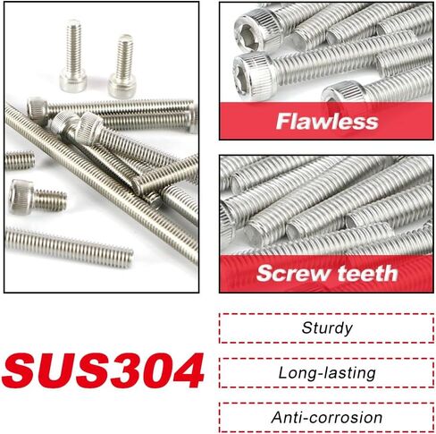 Xitomer M6 M8 Compatible with ATC250R 1985-1986 Stainless 304 SUS Engine Bolt Set Socket Head Screws Kit Washer/Nut/Locknut ATV Bolt Kits in Saudi Arabia