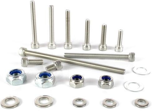 Xitomer M6 M8 Compatible with ATC250R 1985-1986 Stainless 304 SUS Engine Bolt Set Socket Head Screws Kit Washer/Nut/Locknut ATV Bolt Kits in Saudi Arabia