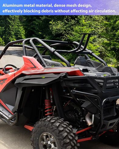 KEWISAUTO Air Intake Cover for 2020-2024 RZR PRO XP/Turbo R, Black Aluminum Mesh Engine Side Vent Grill Inlet Protection Cover Bezel for Polaris RZR PRO XP 4 & Turbo R 4 2020-2024 Accessories (6PCS) in Saudi Arabia
