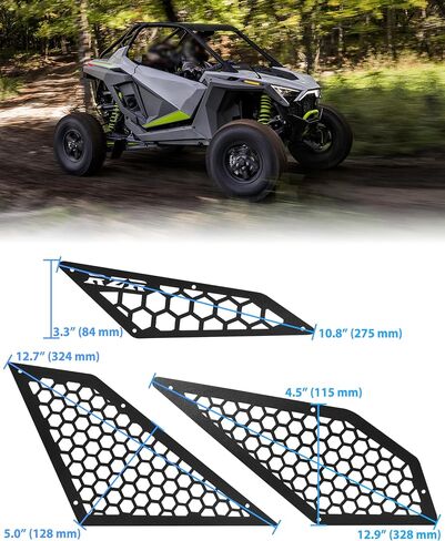 KEWISAUTO Air Intake Cover for 2020-2024 RZR PRO XP/Turbo R, Black Aluminum Mesh Engine Side Vent Grill Inlet Protection Cover Bezel for Polaris RZR PRO XP 4 & Turbo R 4 2020-2024 Accessories (6PCS) in Saudi Arabia