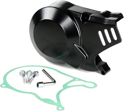 Pit Bike Engine Cover, Left Stator Cover with Gasket Bolts for 125 140 150 160cc Dirt Bike Engines(Black) in Saudi Arabia