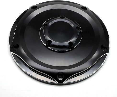 MZS Motorcycle Derby Timer Covers ، 5 Hole Engine Point Cover Cover Cap متوافق مع 1999-2017 Dyna Softail Fat Boy Bob Glide Street Electra Glide Road King Ultra Tri Trike Touring in Kuwait