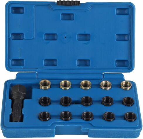 مجموعة إصلاح مؤشر ترابط الشرارة ، M16 × 1.25 المسمار حنفية الكربون المحمولة مجموعة Rethread Kit ، M14x1.25 أداة إصلاح مؤشر ترابط شرارة in Saudi Arabia