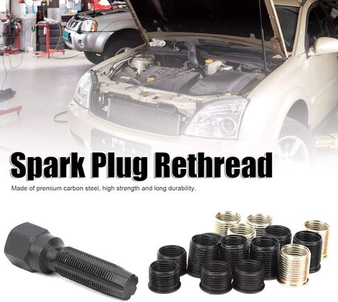 مجموعة إصلاح مؤشر ترابط الشرارة ، M16 × 1.25 المسمار حنفية الكربون المحمولة مجموعة Rethread Kit ، M14x1.25 أداة إصلاح مؤشر ترابط شرارة in Saudi Arabia