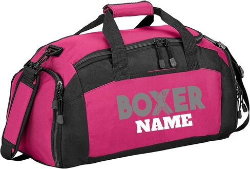 Personalized Sports Duffle Bag with Shoe Compartment (Football, Black) in Saudi Arabia