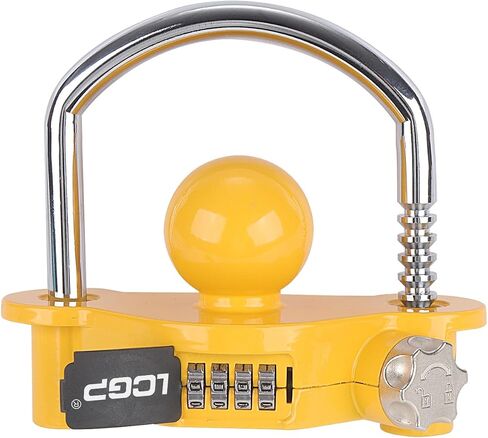LCGP Black Trailer Hitch Lock مع قفل تركيبة ، يناسب 1-7/8،2 و 2-5/16 بوصة ، أمان تخزين قابل للتعديل ، الصلب الثقيل in Saudi Arabia