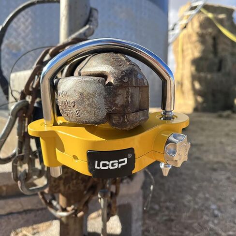 LCGP Black Trailer Hitch Lock مع قفل تركيبة ، يناسب 1-7/8،2 و 2-5/16 بوصة ، أمان تخزين قابل للتعديل ، الصلب الثقيل in Saudi Arabia