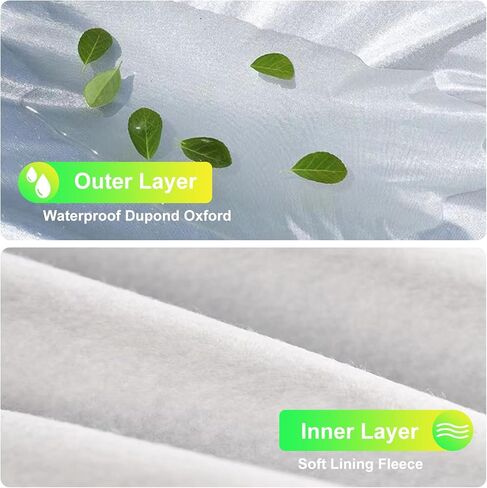 SUV Car Cover (175-190 inches) - Universal Fit, Waterproof, Dupont Oxford, All Weather, Hail Protector, Sun Protection, Door Zipper in Kuwait