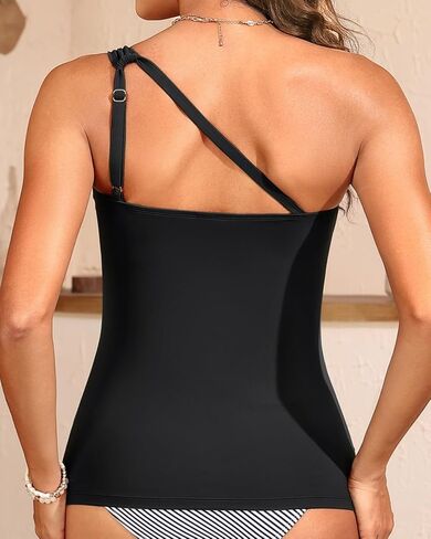 TANKINI للسباحة للسيدات فقط - كتف واحد تسبح أعلى البطن. in Saudi Arabia