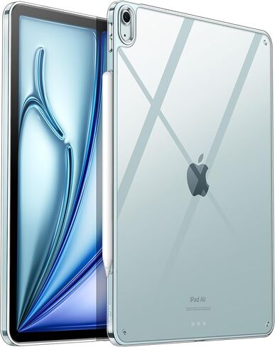 حافظة JETech شفافة لجهاز iPad Pro 13 بوصة M4 (2024)، غطاء خلفي نحيف للكمبيوتر اللوحي شفاف مقاوم للصدمات ومضاد للأصفر مع ظهر صلب من البولي كربونات وممتص للصدمات ناعم من مادة TPU in Kuwait