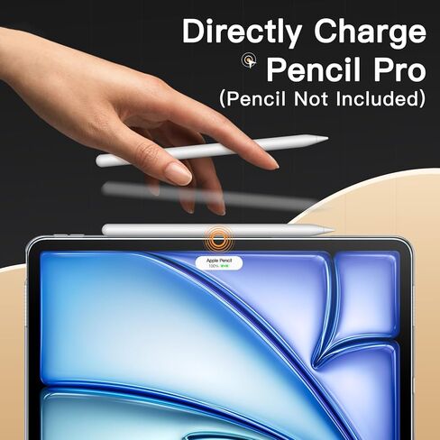 حافظة JETech شفافة لجهاز iPad Pro 13 بوصة M4 (2024)، غطاء خلفي نحيف للكمبيوتر اللوحي شفاف مقاوم للصدمات ومضاد للأصفر مع ظهر صلب من البولي كربونات وممتص للصدمات ناعم من مادة TPU in Kuwait