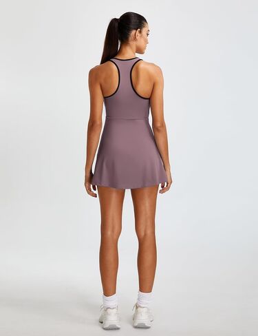 BMJL Women Tennis Tennis Dress Athletic Bra Bra Dresses Dresses Discal Mesh Golf Forts Spries مع جيب in Saudi Arabia