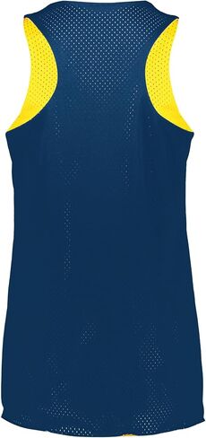 قميص Augusta Sportswear النسائي ذو شبكة التريكو القياسية ذو الوجهين 2.0 جيرسي، أسود/أبيض in Saudi Arabia
