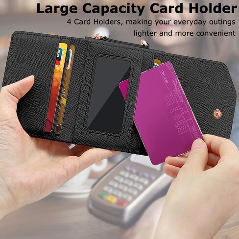 for Motorola Razr 2023 Wallet Case with Wrist Strap, Women Ladies Motorola Razr 2023 Flip Cover Card Holder Wristlet Strap Hinge Protection Motorola Razr 2023 Carrying Handbag Case Purple in Kuwait