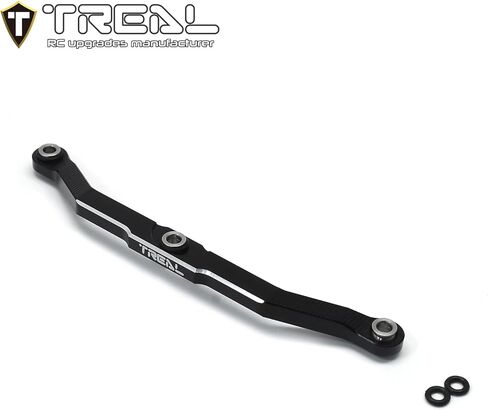 Treal Aluminium 7075 الرابط التوجيه الأمامي ، ترقيات Machined CNC متوافقة مع 1/18 TRX4M (أسود) in Kuwait