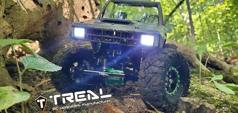 Treal Aluminium 7075 الرابط التوجيه الأمامي ، ترقيات Machined CNC متوافقة مع 1/18 TRX4M (أسود) in Kuwait