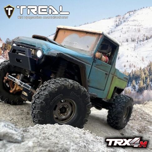 Treal Aluminium 7075 الرابط التوجيه الأمامي ، ترقيات Machined CNC متوافقة مع 1/18 TRX4M (أسود) in Kuwait