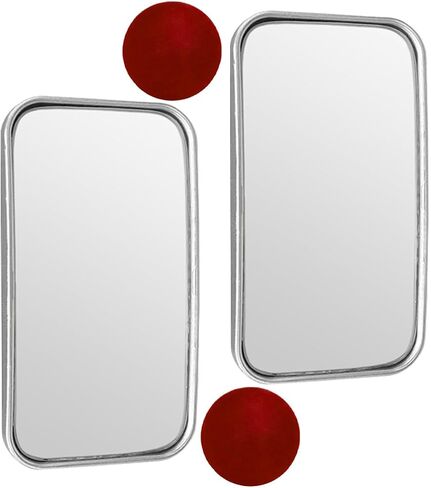 2PCS Rectangular Car Blind Spot Mirror, 3.5" x 2" 360° Rotate Adjustable Convex Wide Angle Mirrors Car Side Mirror, HD Glass Auto Safety Rear View Mirrors for Truck SUV Cars (Rectangle/Black) in Saudi Arabia