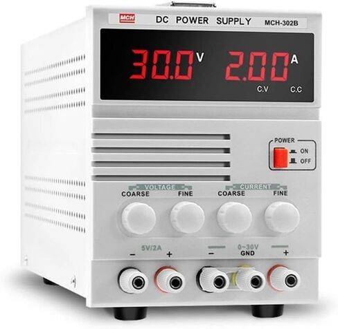مصدر طاقة مقاعد البدلاء ، مصدر الطاقة DC قابل للتعديل 30V 2A إصلاح دفتر الطاقة الخطية MCH-302B الشاشة الرقمية والموثوقية والسلامة (220 فولت) in Kuwait