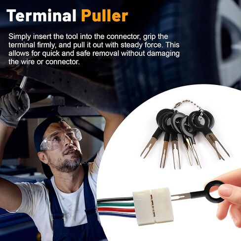 cyrico 4 Pcs Electrical Disconnect Pliers, 60 Degree Straight Connector Separator Pliers for Car Wiring, Rapid Electrical Plug Disconnect Set Automotive System Removal Tool for Push Tab Style Plugs in Saudi Arabia