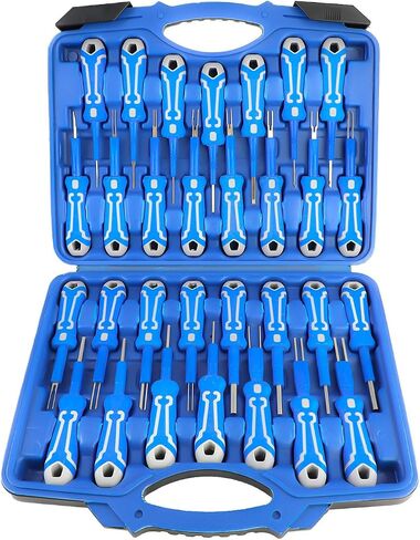 DPTOOL 30PCS مجموعة أدوات إزالة الطرفية الكهربائية مجموعة موصل توصيل توصيل دبوس عالمي مناسبة مع 132.5 مم 132.88 مم 134.7 مم 133.8 مم لأربعة حجم لمعظم طرز المركبات in Kuwait
