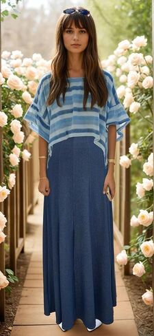 طفل O Women's Lightweight Faux Denim Stretch Lenit Length 12 لوحة تنورة - مصنوعة في الولايات المتحدة الأمريكية in Saudi Arabia