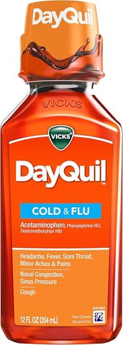 Vicks DayQuil Cough, Cold, & Flu MultiSymptom Relief, 12 Fl Oz in Saudi Arabia