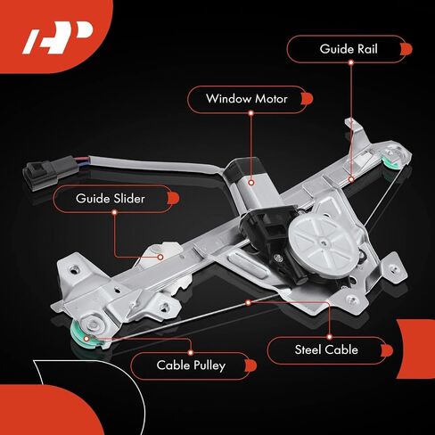 A-Premium Electric Power Window Regulator with Motor Compatible with Saturn L100 L200 L300 LS LS1 LS2 LW1 LW2 LW200 LW300 Rear Passenger Side in Saudi Arabia