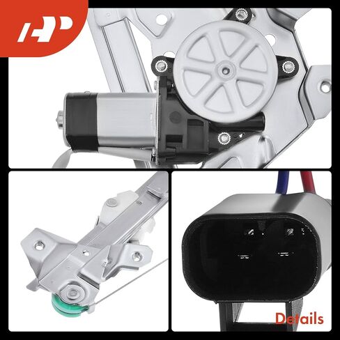 A-Premium Electric Power Window Regulator with Motor Compatible with Saturn L100 L200 L300 LS LS1 LS2 LW1 LW2 LW200 LW300 Rear Passenger Side in Saudi Arabia