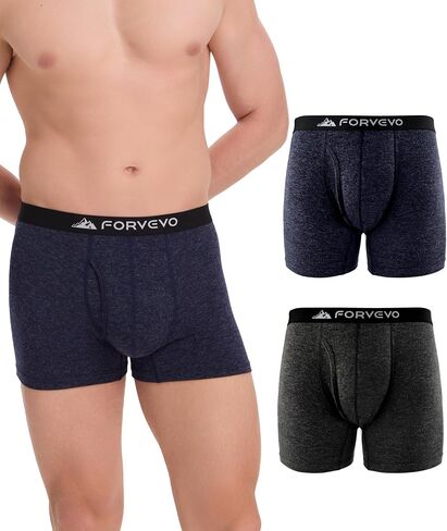 2 حزمة Mens Merino Wool Boxer Boxer ، ملابس داخلية من الصوف للتنفس للرجال ، شورتات مريحة الرطوبة الفطرية in Kuwait
